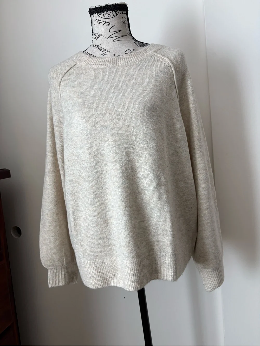 Vince Camuto Oatmeal Crewneck Sweater - Neutral Cream